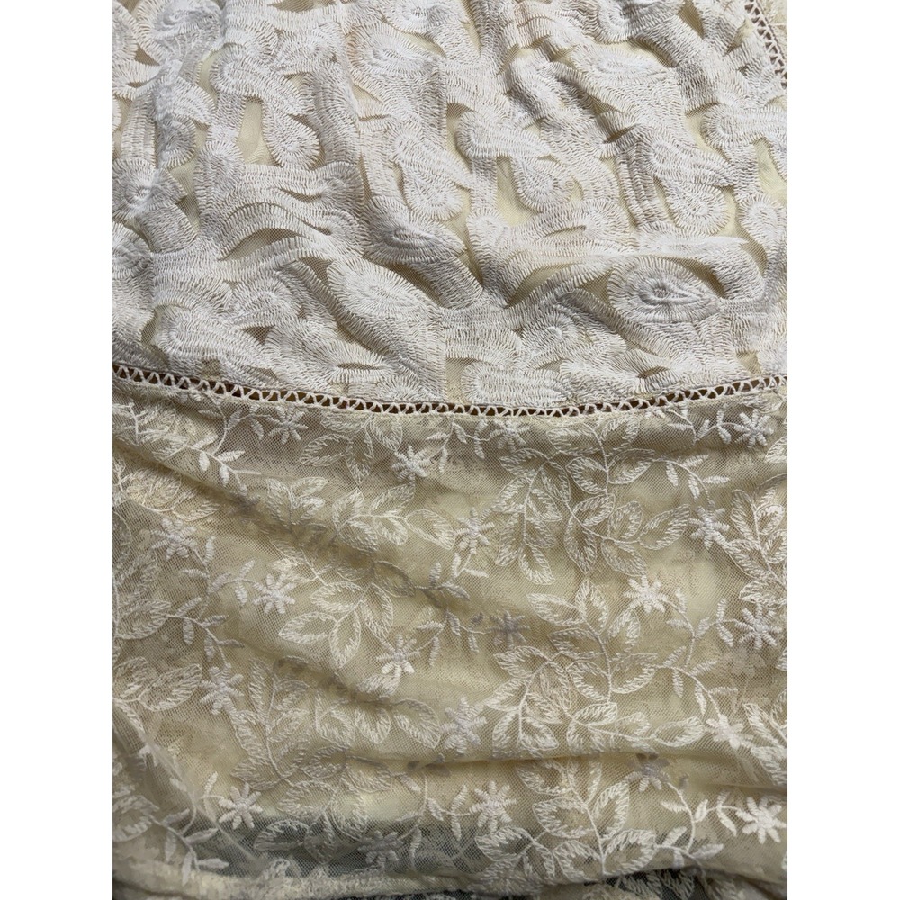 Free People Boho Dress Mountain Laurel Lace Crochet Almond Beige Ivory SZ‎ 2 - Picture 10 of 13